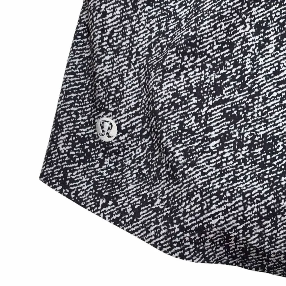 Lululemon Final Lap Mid-Rise Skirt *Twill Print Ice Grey Black - Picture 6 of 9